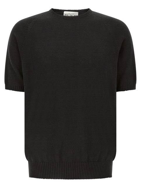 MA'RY'YA Black Cotton Cardigan MA'RY'YA