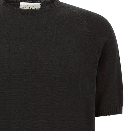 MA'RY'YA Black Cotton Cardigan MA'RY'YA