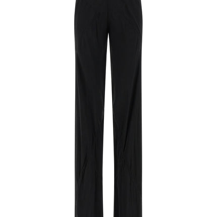 Rick Owens Black Silk Flared Pants