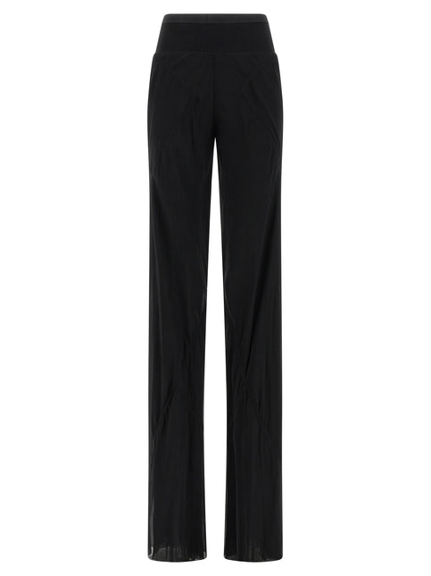 Rick Owens Black Silk Flared Pants Rick Owens
