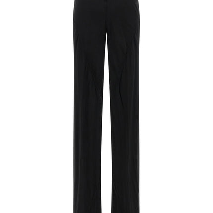 Rick Owens Black Silk Flared Pants