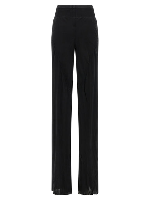 Rick Owens Black Silk Flared Pants Rick Owens
