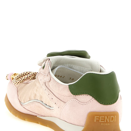 Fendi Multicolor Calfskin Athletic Sneakers