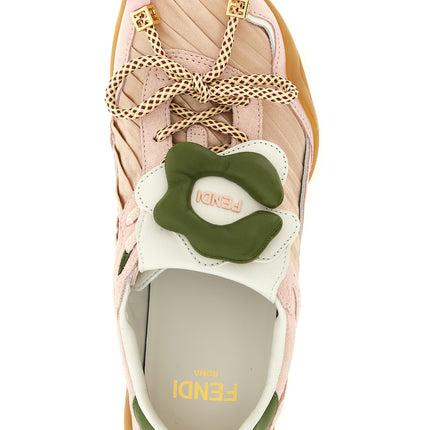 Fendi Multicolor Calfskin Athletic Sneakers