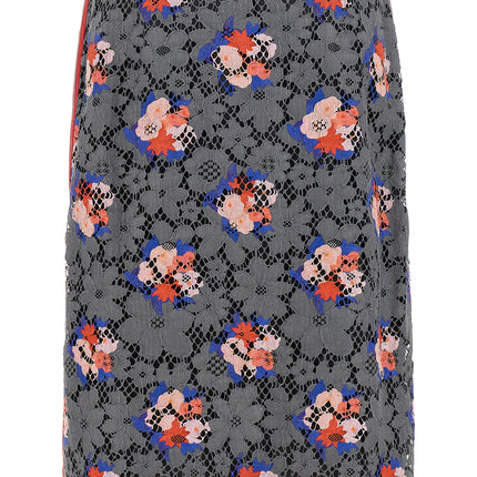 Fendi Gray Cotton Midi Skirt