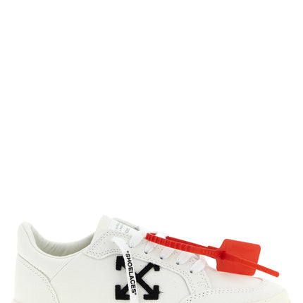 Off-White Bicolor Cotton Low Top Sneakers