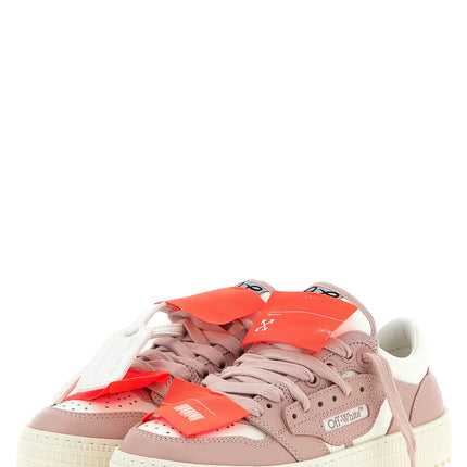 Off-White Multicolor Leather Low Top Sneakers