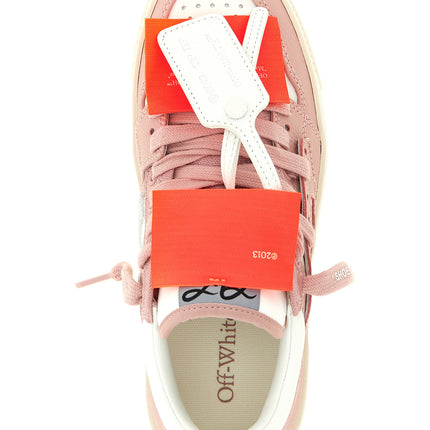 Off-White Multicolor Leather Low Top Sneakers