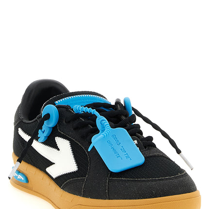 Off-White Black Polyester Athletic Sneakers