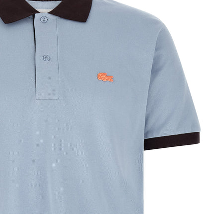 Lacoste Blue Cotton Polo Shirt