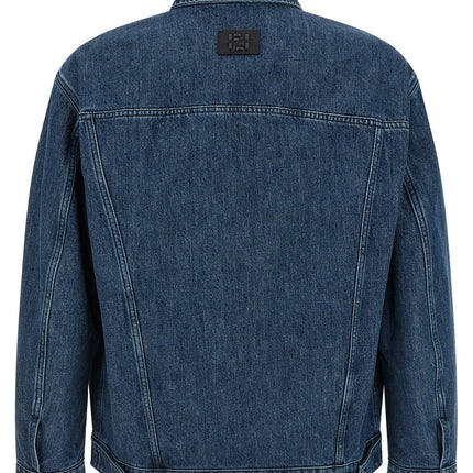 Fendi Blue Cotton Denim Jacket
