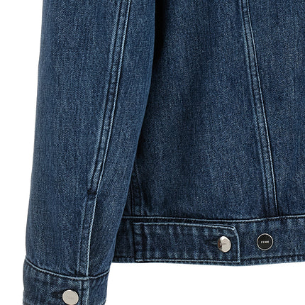 Fendi Blue Cotton Denim Jacket
