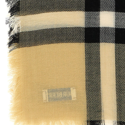 Burberry Beige Wool Scarf Burberry