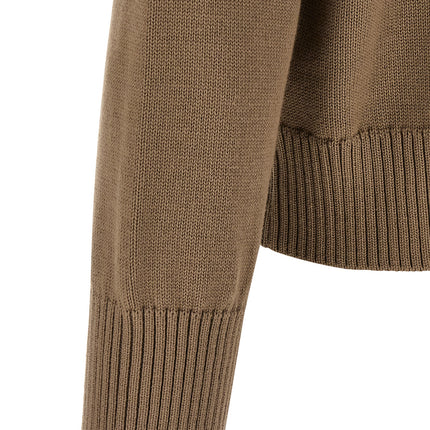 Ami Paris Beige Wool Cardigan