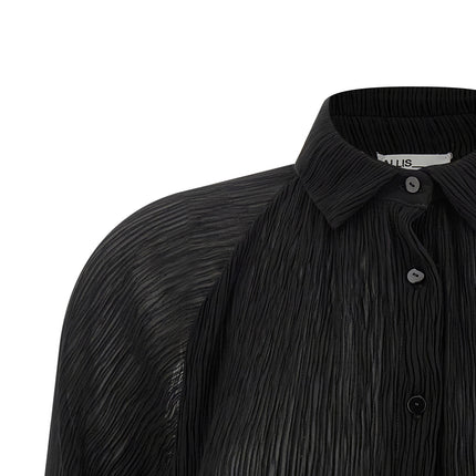 ALLIS Black Polyester Shirt
