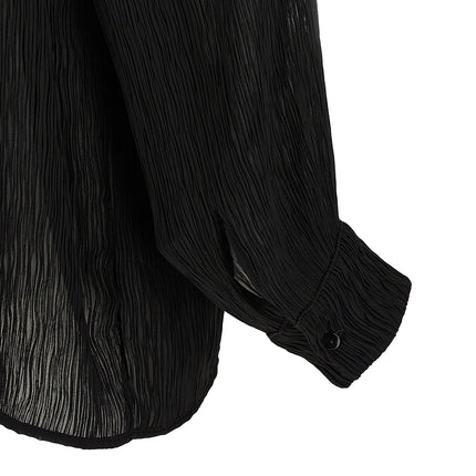 ALLIS Black Polyester Shirt