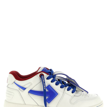 Off-White Blue Leather Athletic Sneakers