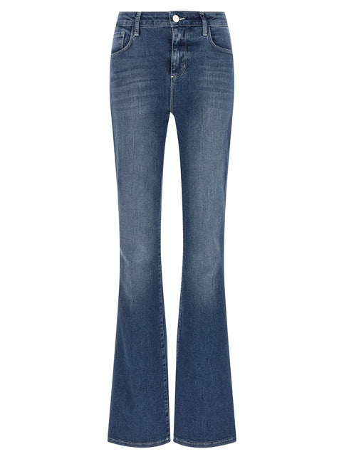 L'Agence Blue Cotton Flared Jeans L'Agence
