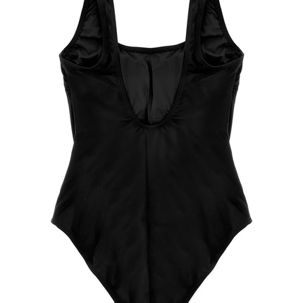 Polo Ralph Lauren Black Nylon One-Piece Swimsuit