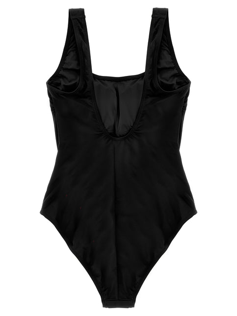 Polo Ralph Lauren Black Nylon One-Piece Swimsuit Polo Ralph Lauren