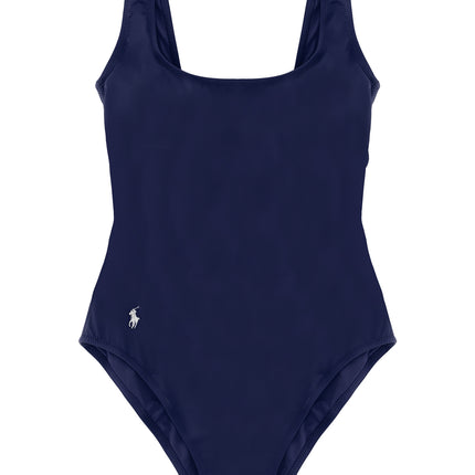 Polo Ralph Lauren Blue Nylon One-Piece Swimsuit