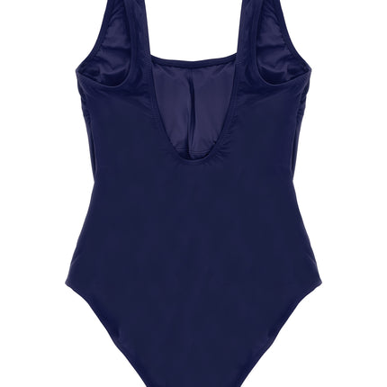 Polo Ralph Lauren Blue Nylon One-Piece Swimsuit