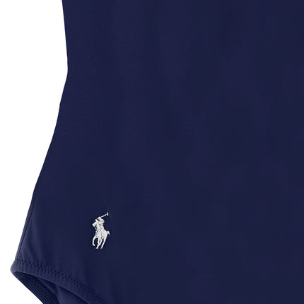 Polo Ralph Lauren Blue Nylon One-Piece Swimsuit