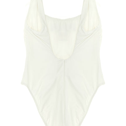 Polo Ralph Lauren White Nylon One-Piece Swimsuit