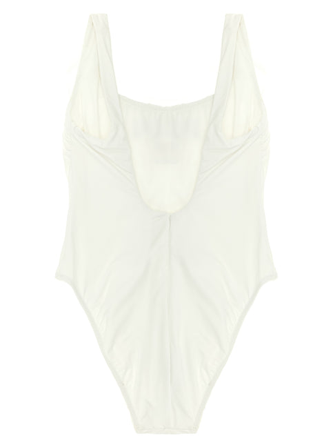 Polo Ralph Lauren White Nylon One-Piece Swimsuit