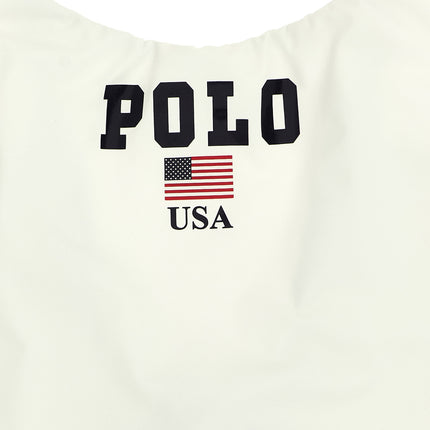 Polo Ralph Lauren White Nylon One-Piece Swimsuit