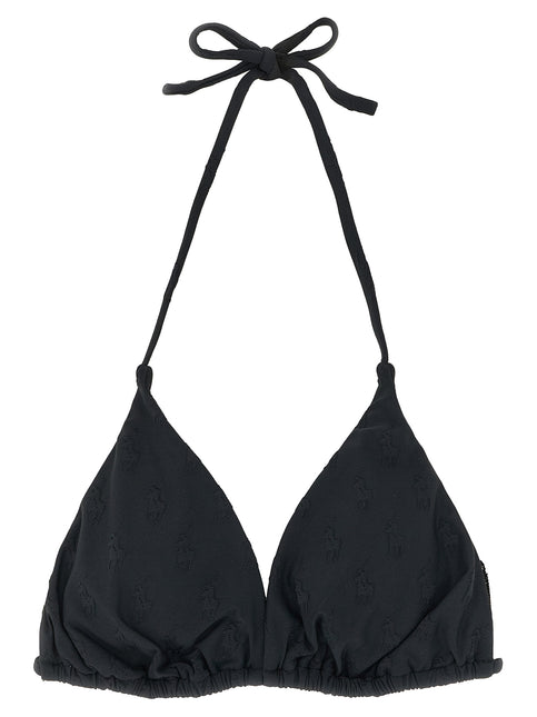 Polo Ralph Lauren Black Recycled Polyester Bikini Polo Ralph Lauren