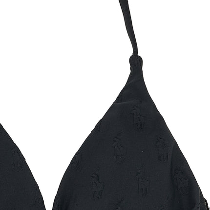 Polo Ralph Lauren Black Recycled Polyester Bikini