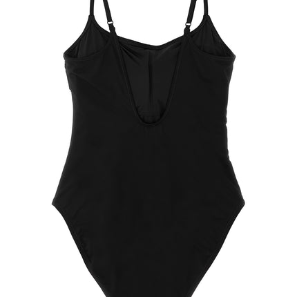 Polo Ralph Lauren Black Nylon One-Piece Swimsuit