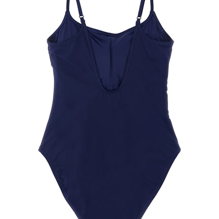 Polo Ralph Lauren Blue Nylon One-Piece Swimsuit
