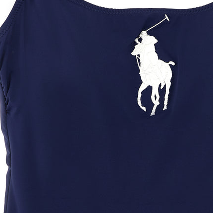 Polo Ralph Lauren Blue Nylon One-Piece Swimsuit