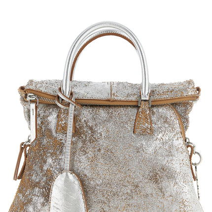 Maison Margiela Silver Lambskin Handbag