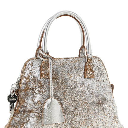 Maison Margiela Silver Lambskin Handbag