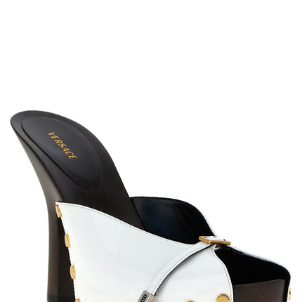 Versace Bicolor Calfskin High Heel Pumps