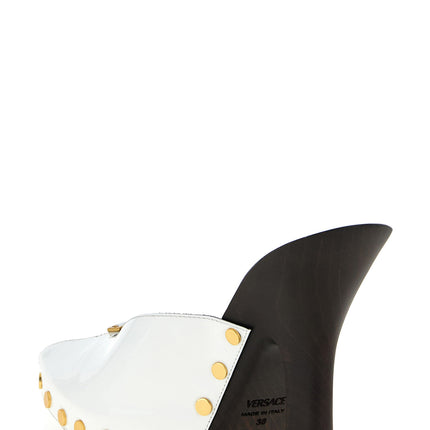 Versace Bicolor Calfskin High Heel Pumps