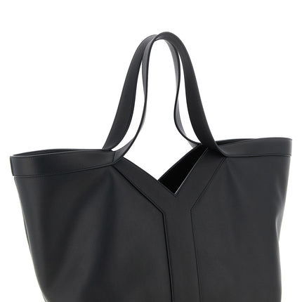 Saint Laurent Black Calfskin Tote Bag