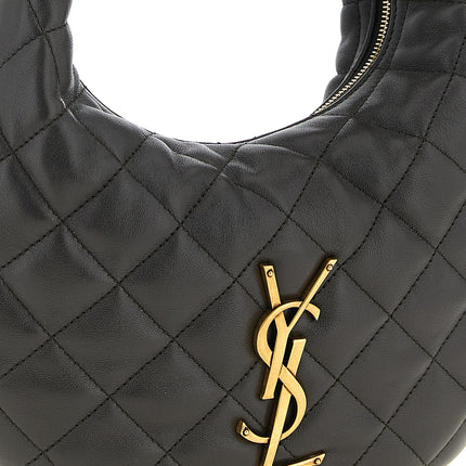 Saint Laurent Brown Lamb Leather Handbag