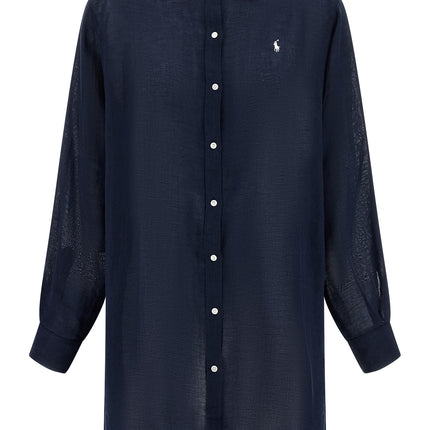 Polo Ralph Lauren Blue Organic Cotton Blouse