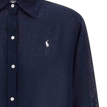 Polo Ralph Lauren Blue Organic Cotton Blouse