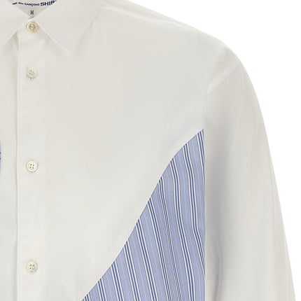 Comme Des Garçons White Cotton Blouse