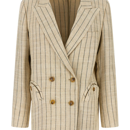 Blazé Milano Beige Cotton Blazer