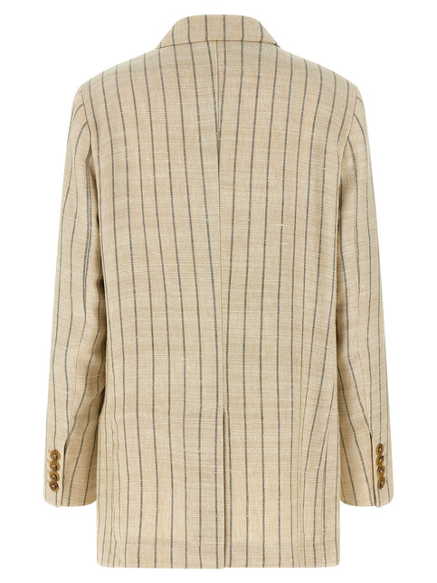 Blazé Milano Beige Cotton Blazer Blazé Milano