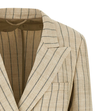 Blazé Milano Beige Cotton Blazer