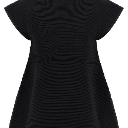 Issey Miyake Black Polyester Short Dress