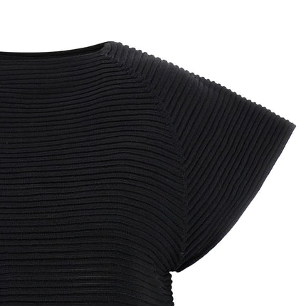 Issey Miyake Black Polyester Short Dress