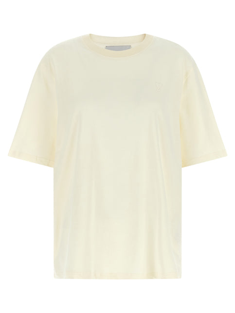 Ami Paris White Cotton T-Shirt Ami Paris